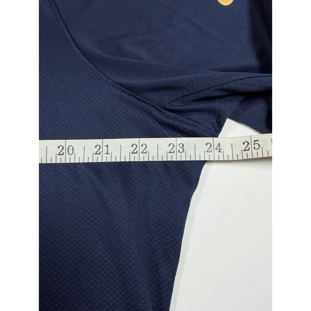 Nike West Virginia Mountaineers Men's XL Dri-FIT Elite Long Sleeve Shirt Navy - Picture 9 of 9